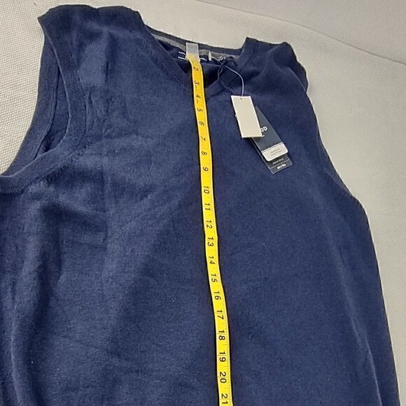 Izod Big & Tall Natural Stretch Blue Sleeveless Sweater Vest Size Large T (NWT) - Picture 5 of 12